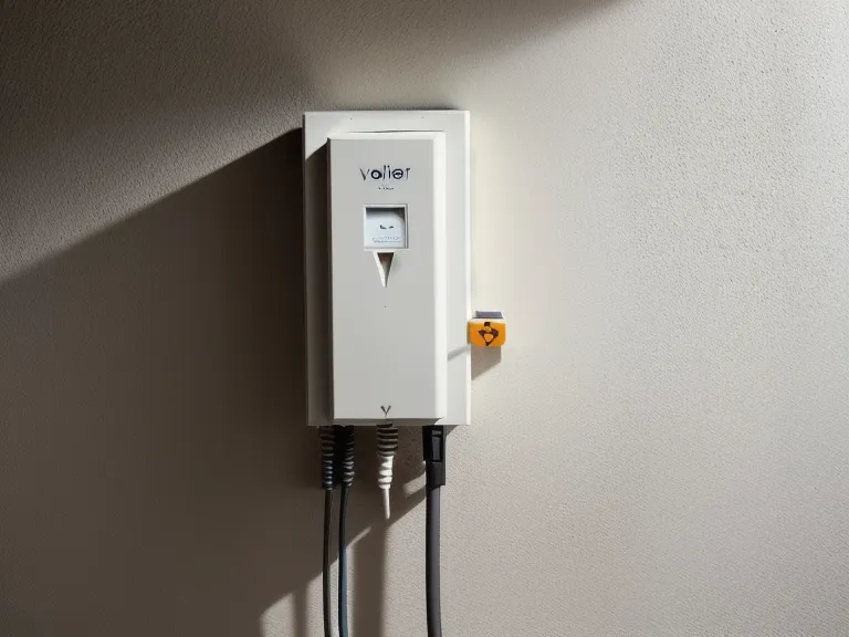 Regulador de voltaje conectado en una cabina de estética para proteger los equipos.