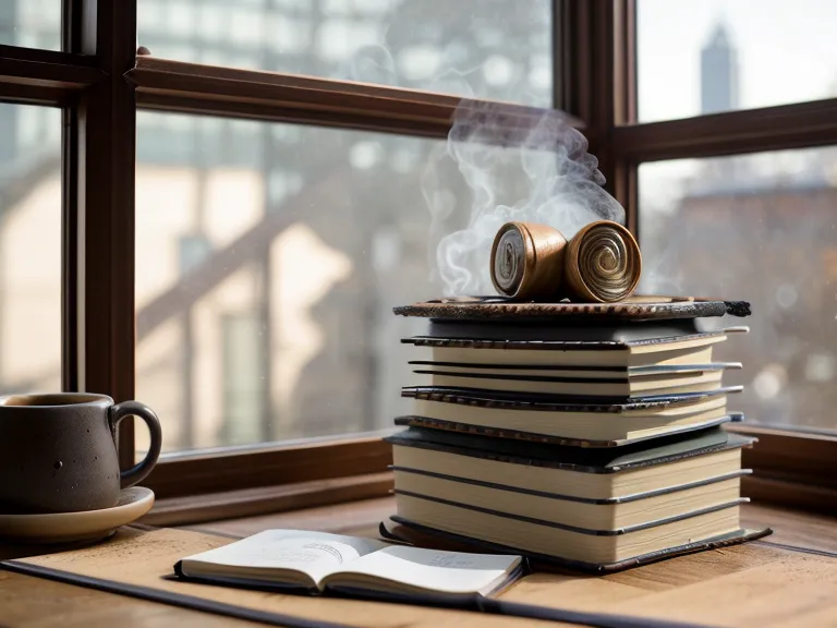 Libreta de apuntes de costos de una estetista con una taza de café.