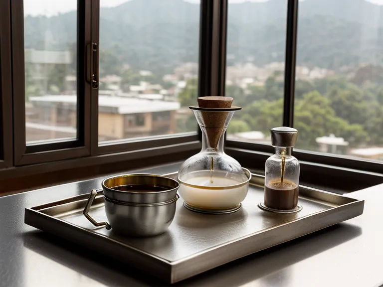 Insumos para camuflaje de estrías y café en una cabina de Monterrey.