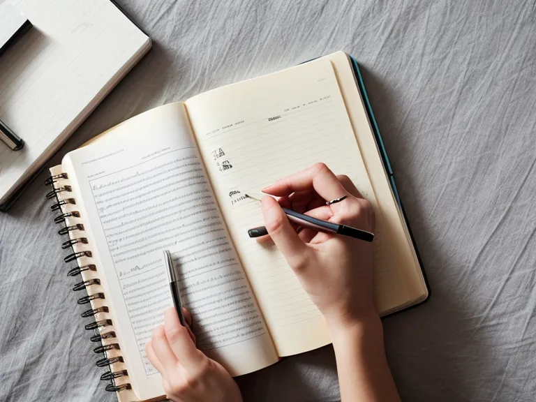 Estetista calculando costos y rentabilidad de tratamientos en su cuaderno.